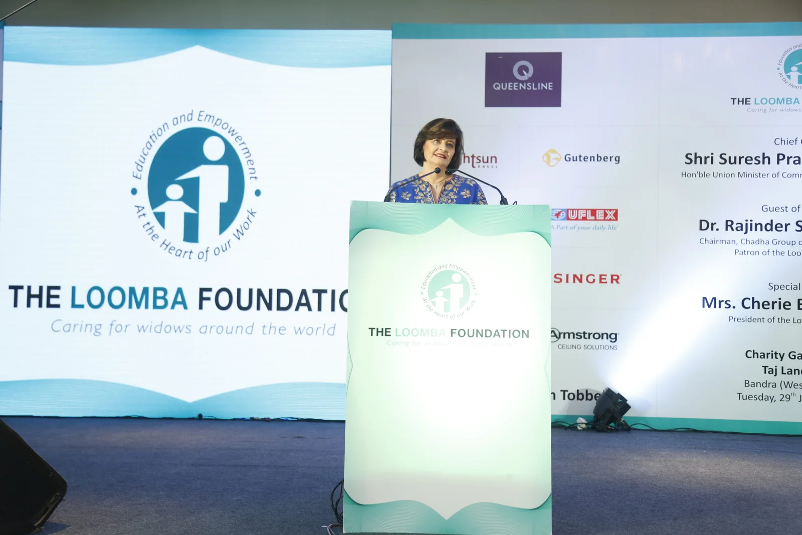 Loomba Foundation holds charity dinner to raise funds for widows